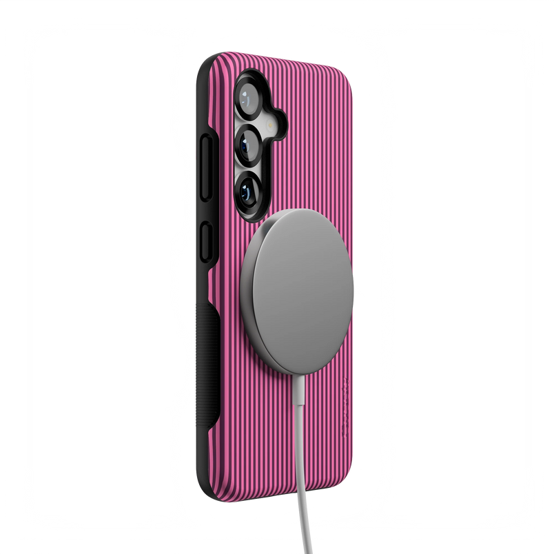 Stripes and the City | Pink & Purple Pinstripe Case