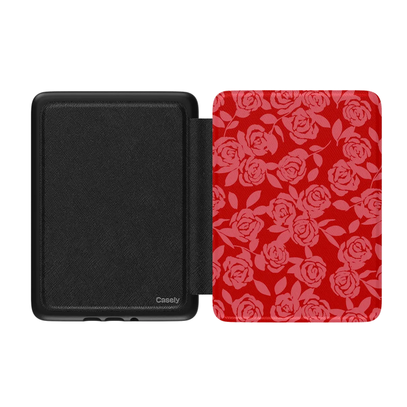 Final Rose | Red & Pink Floral Kindle Case