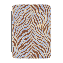 Untamed | Brown & Blue Zebra Kindle Case