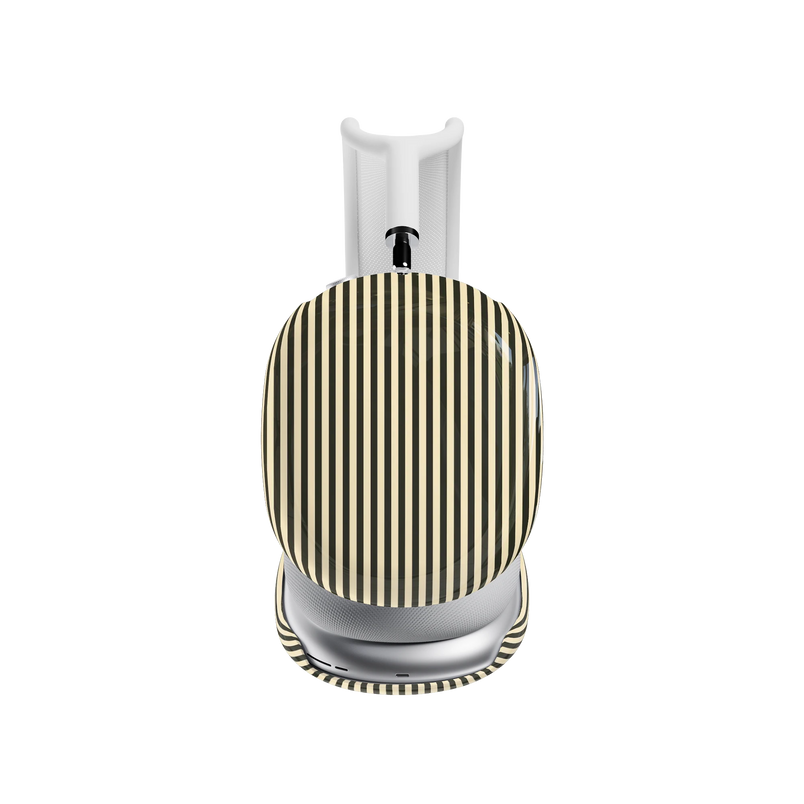 Stripes and the City | Black Pinstripes AirPods Max Case