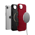 On the Dot | Maroon Polka Dot Case