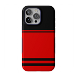 Go Canes | Black & Red Striped Case - iPhone 13 Pro Max