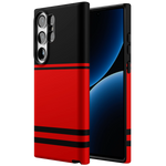 Storm Warning | Black & Red Stripes Case