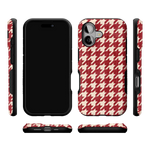 Scarlet Stitch | Red Houndstooth Case