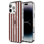 Sunday in Brooklyn | Burgundy Stripes Case