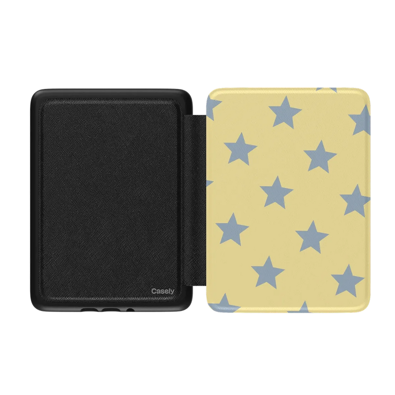 Shine Bright | Butter Yellow Stars Kindle Case