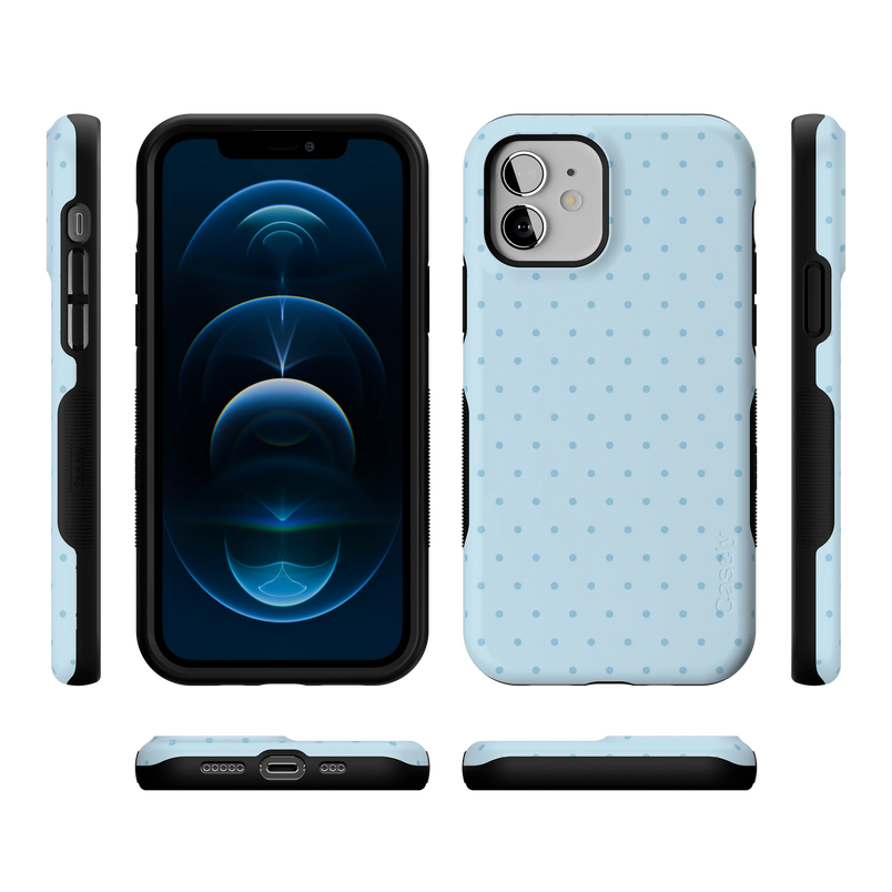 On the Dot | Blue Monochrome Polka Dot Case