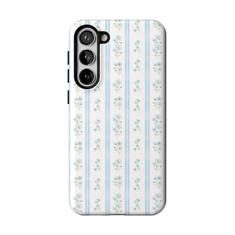 Cottage Stripe | Blue Floral Case