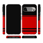 Storm Warning | Black & Red Stripes Case