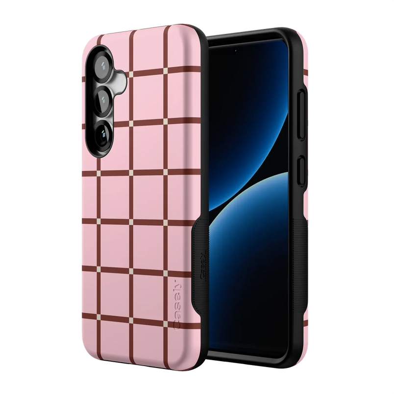 Uptown Gridlock | Pink Checkerboard Case