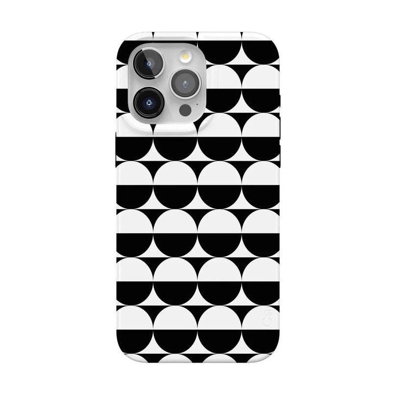 Half Moon | High Contrast Design Case Phone Case Casetry Classic + MagSafe® iPhone 15 Pro Max 