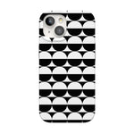 Half Moon | High Contrast Design Case Phone Case Casetry Classic + MagSafe® iPhone 15 