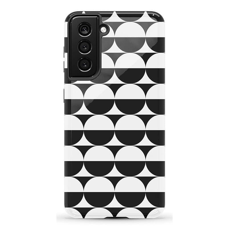 Half Moon | High Contrast Design Case Phone Case Casetry Essential Galaxy S21 Plus