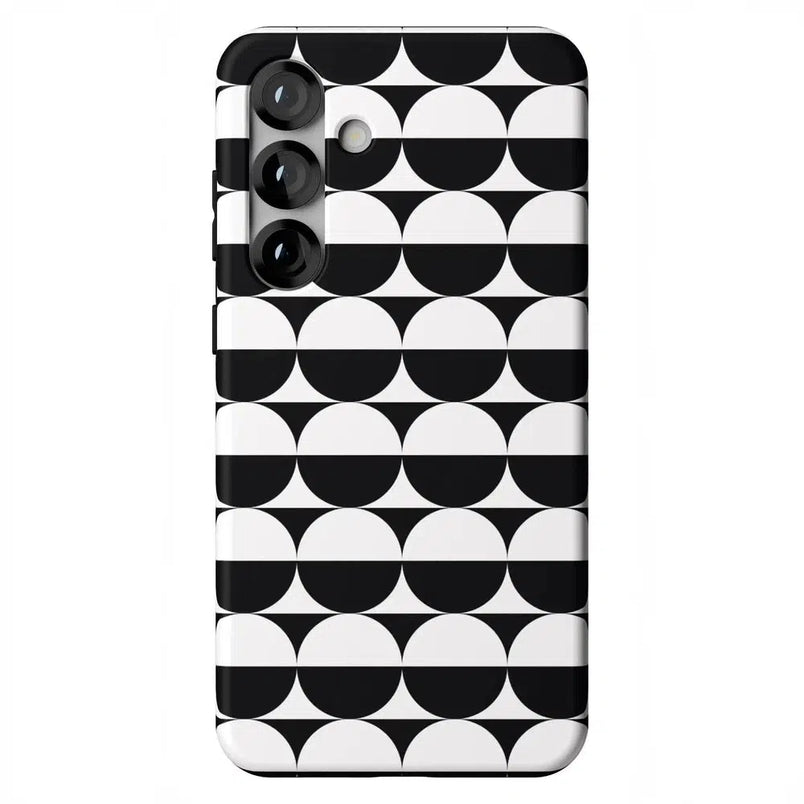Half Moon | High Contrast Design Case Phone Case Casetry Essential + MagSafe® Galaxy S25 Plus