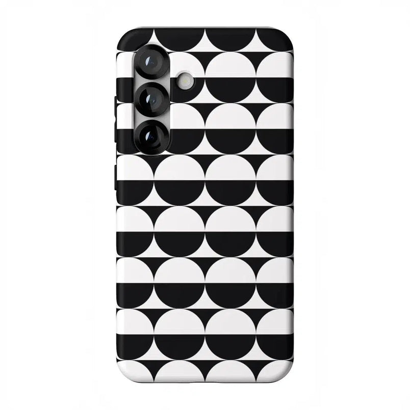 Half Moon | High Contrast Design Case Phone Case Casetry Essential + MagSafe® Galaxy S25