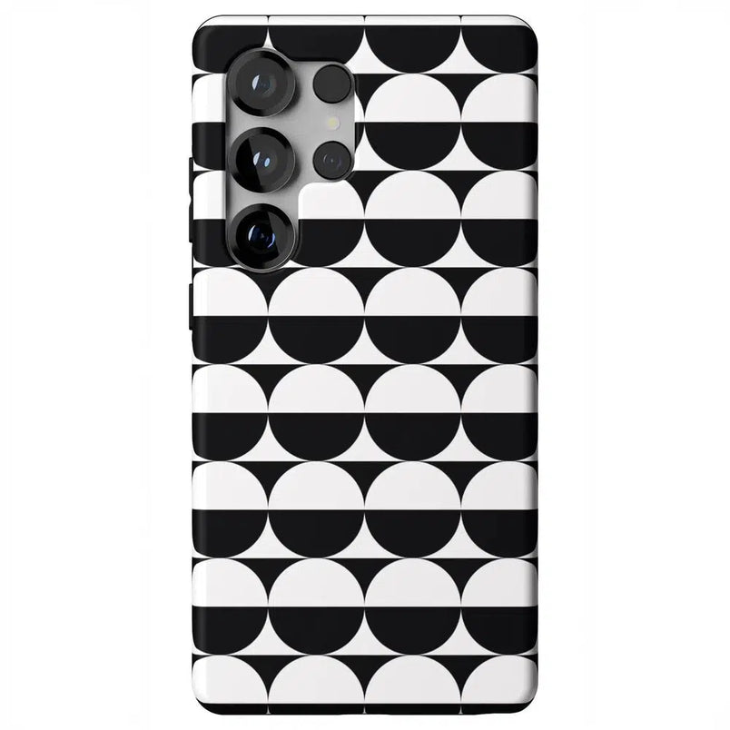 Half Moon | High Contrast Design Case Phone Case Casetry Essential + MagSafe® Galaxy S25 Ultra