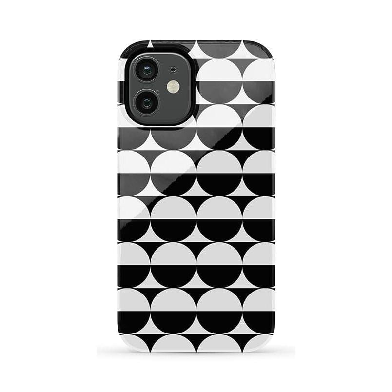 Half Moon | High Contrast Design Case Phone Case Casetry Essential iPhone 12 Mini