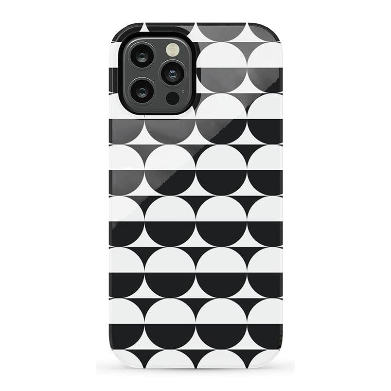 Half Moon | High Contrast Design Case Phone Case Casetry Essential iPhone 12 Pro