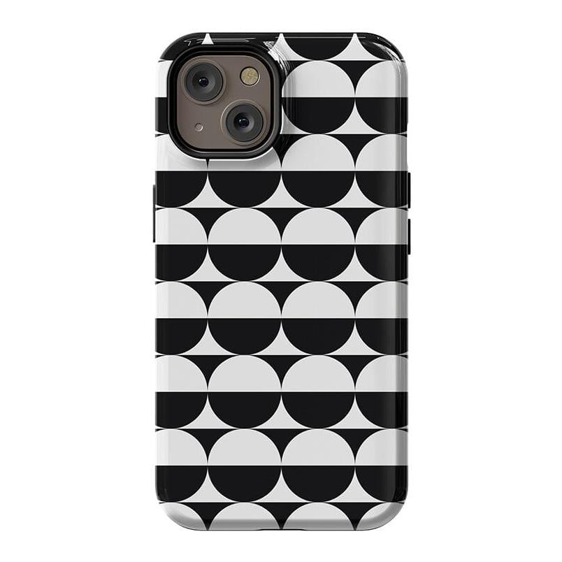 Half Moon | High Contrast Design Case Phone Case Casetry Essential + MagSafe® iPhone 14