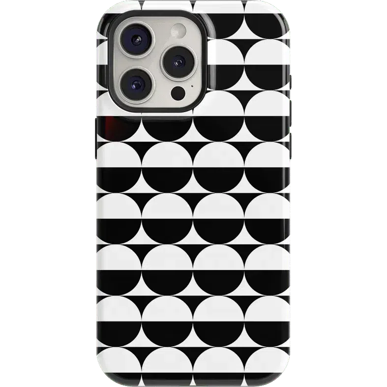 Half Moon | High Contrast Design Case Phone Case Casetry Essential + MagSafe® iPhone 15 Pro Max
