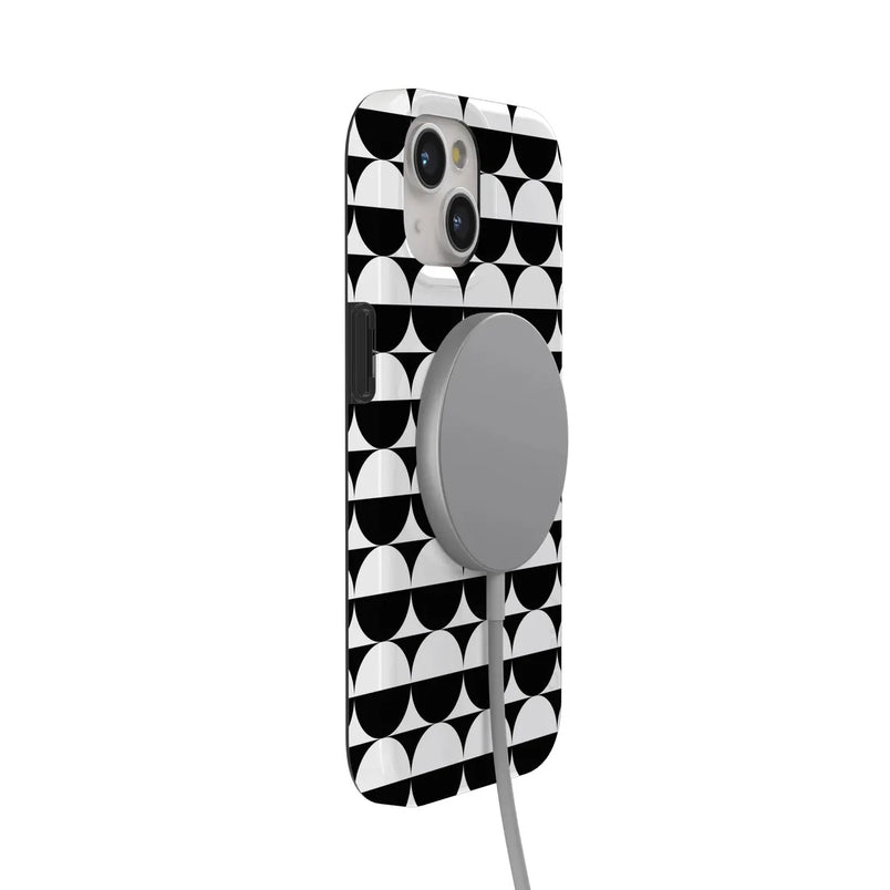 Half Moon | High Contrast Design Case Phone Case Casetry 