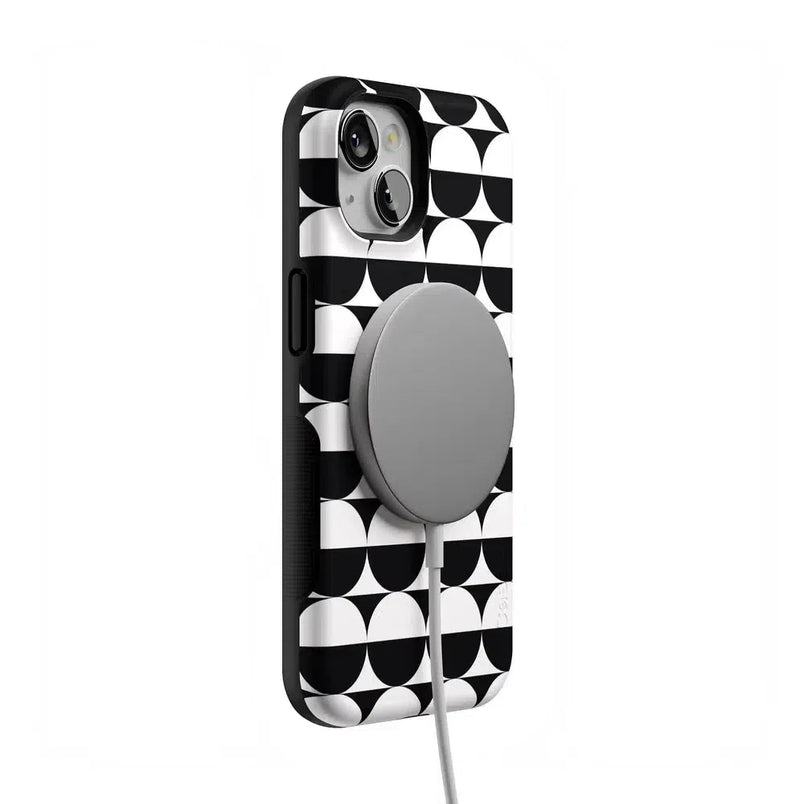 Half Moon | High Contrast Design Case Phone Case Casetry 