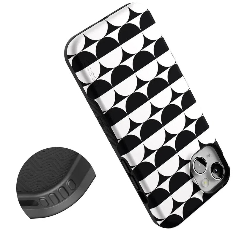 Half Moon | High Contrast Design Case Phone Case Casetry 