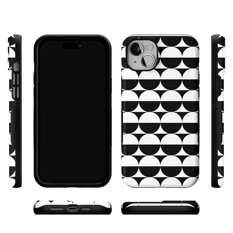 Half Moon | High Contrast Design Case Phone Case Casetry 