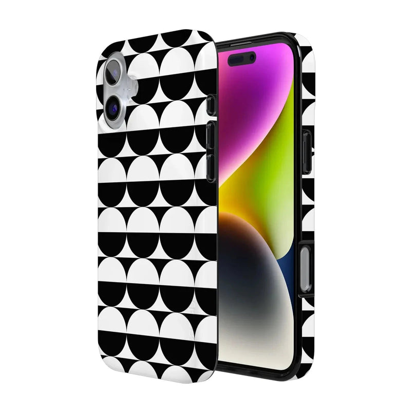 Half Moon | High Contrast Design Case Phone Case Casetry 