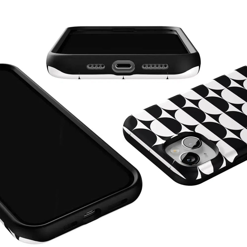 Half Moon | High Contrast Design Case Phone Case Casetry 