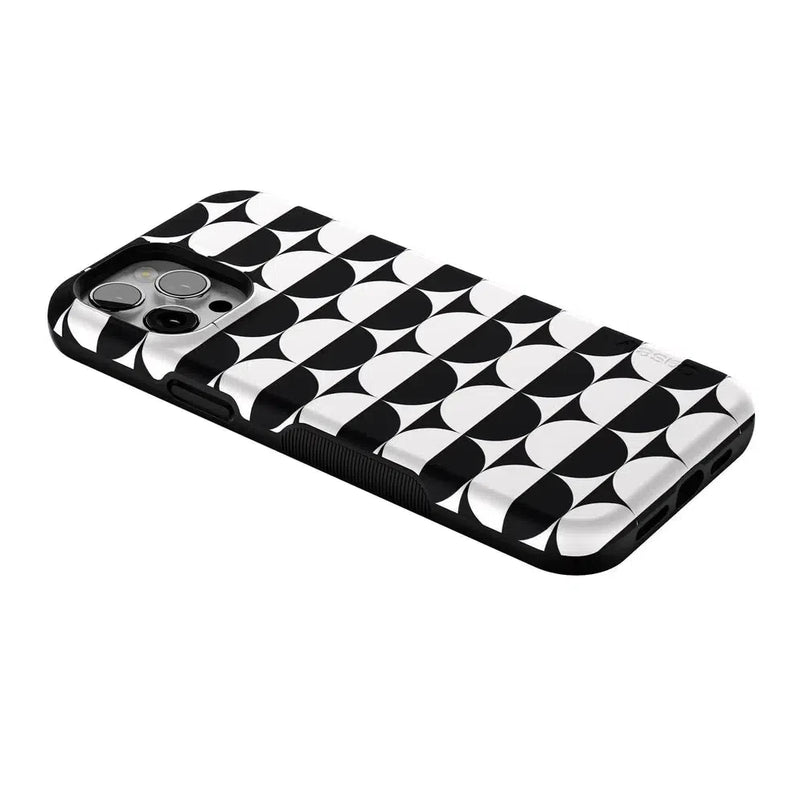 Half Moon | High Contrast Design Case Phone Case Casetry 