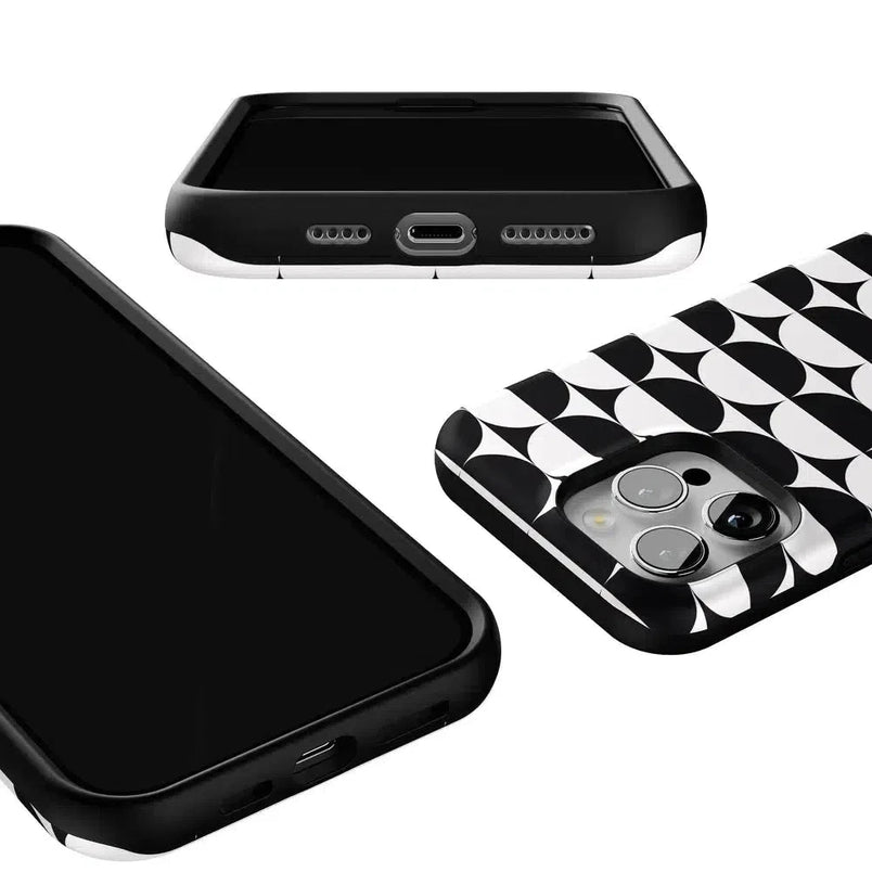 Half Moon | High Contrast Design Case Phone Case Casetry 