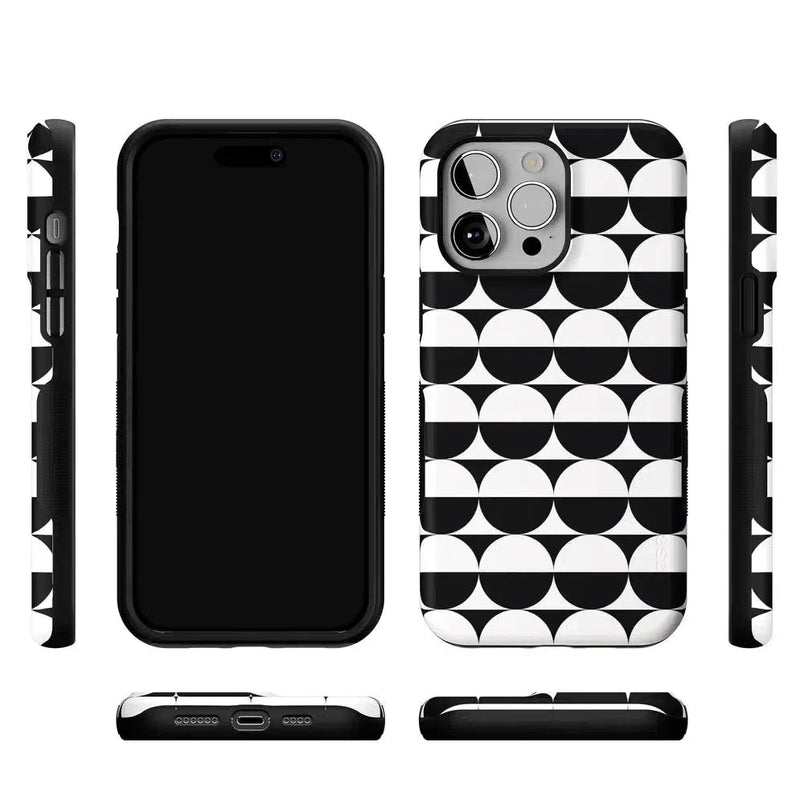 Half Moon | High Contrast Design Case Phone Case Casetry 