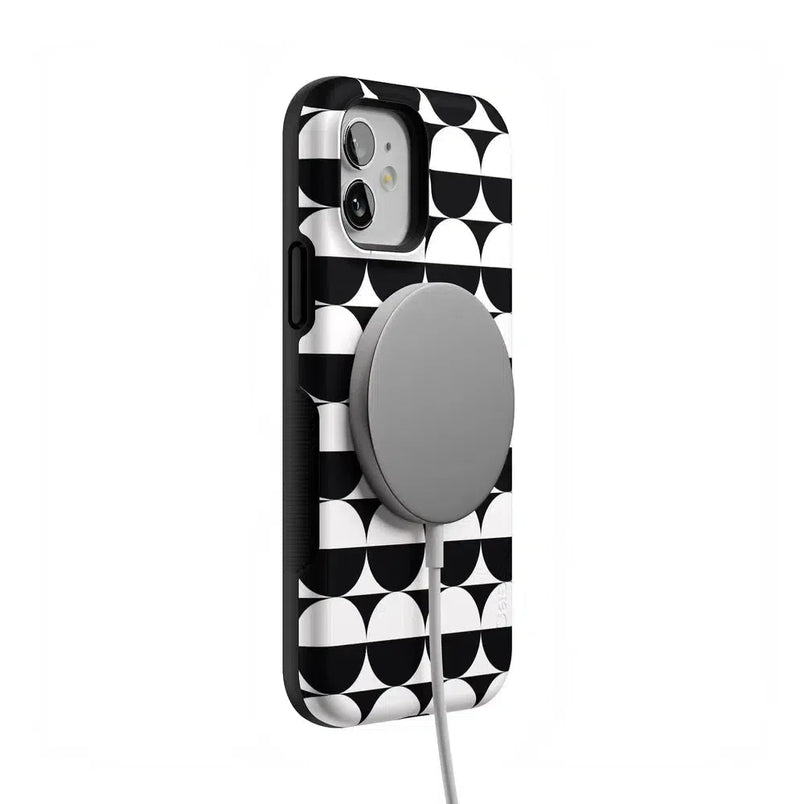 Half Moon | High Contrast Design Case Phone Case Casetry 