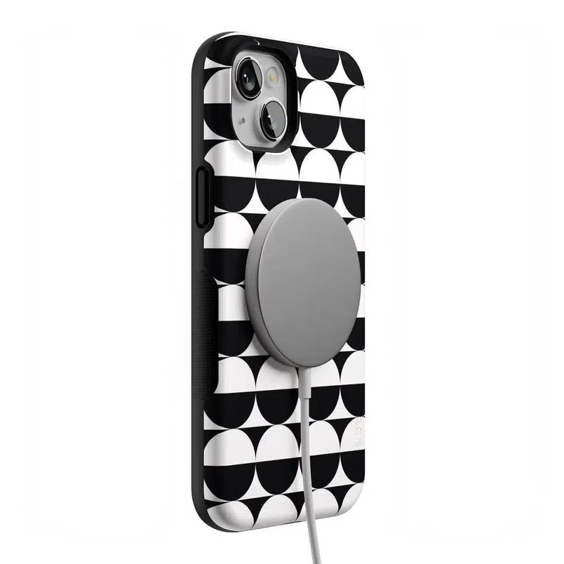 Half Moon | High Contrast Design Case Phone Case Casetry 