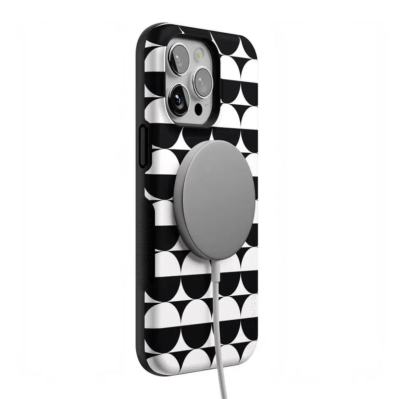 Half Moon | High Contrast Design Case Phone Case Casetry 