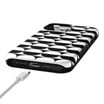 Half Moon | High Contrast Design Case Phone Case Casetry 