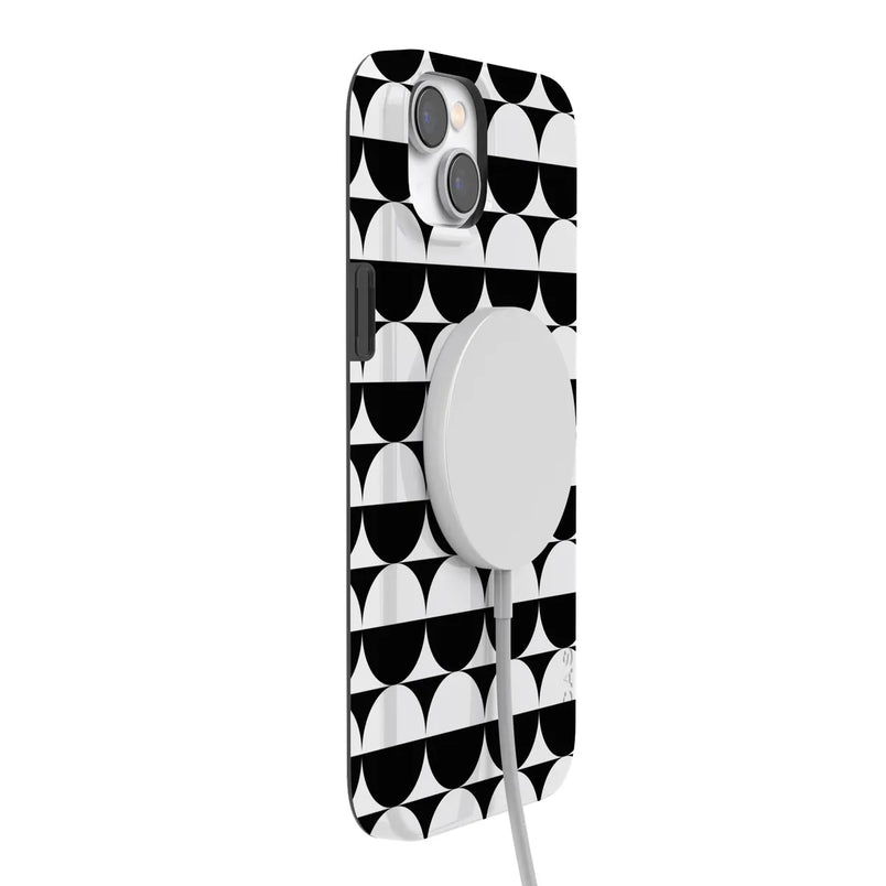 Half Moon | High Contrast Design Case Phone Case Casetry 