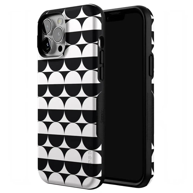 Half Moon | High Contrast Design Case Phone Case Casetry 