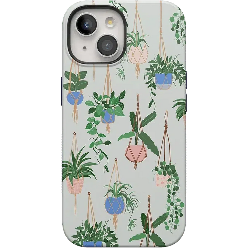 Hanging Around | Potted Plants Floral Case iPhone Case get.casely Bold + MagSafe® iPhone 15 Plus