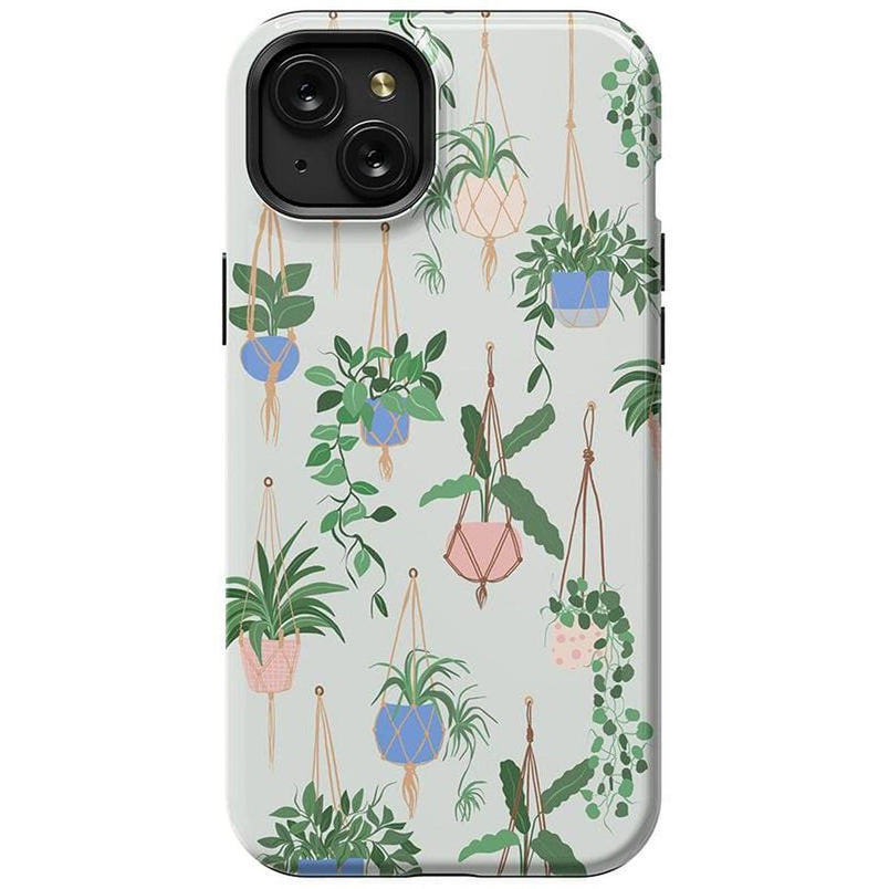 Hanging Around | Potted Plants Floral Case iPhone Case get.casely Essential + MagSafe® iPhone 15 Plus