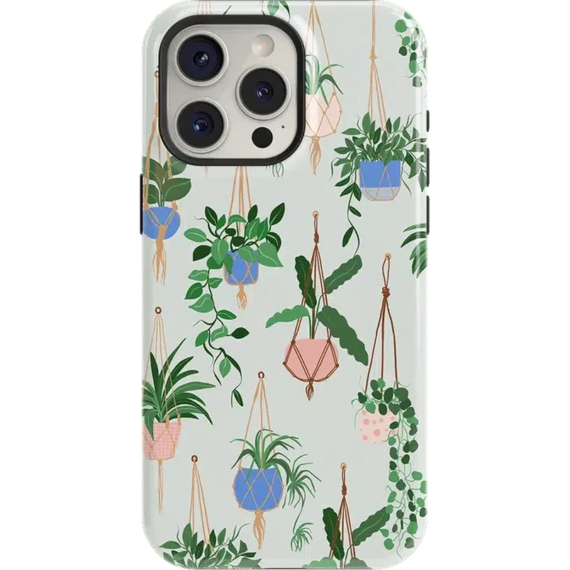 Hanging Around | Potted Plants Floral Case iPhone Case get.casely Essential + MagSafe® iPhone 15 Pro Max