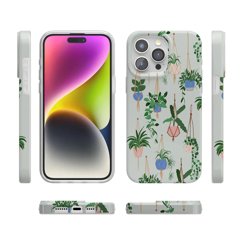 Hanging Around | Potted Plants Floral Case iPhone Case get.casely 