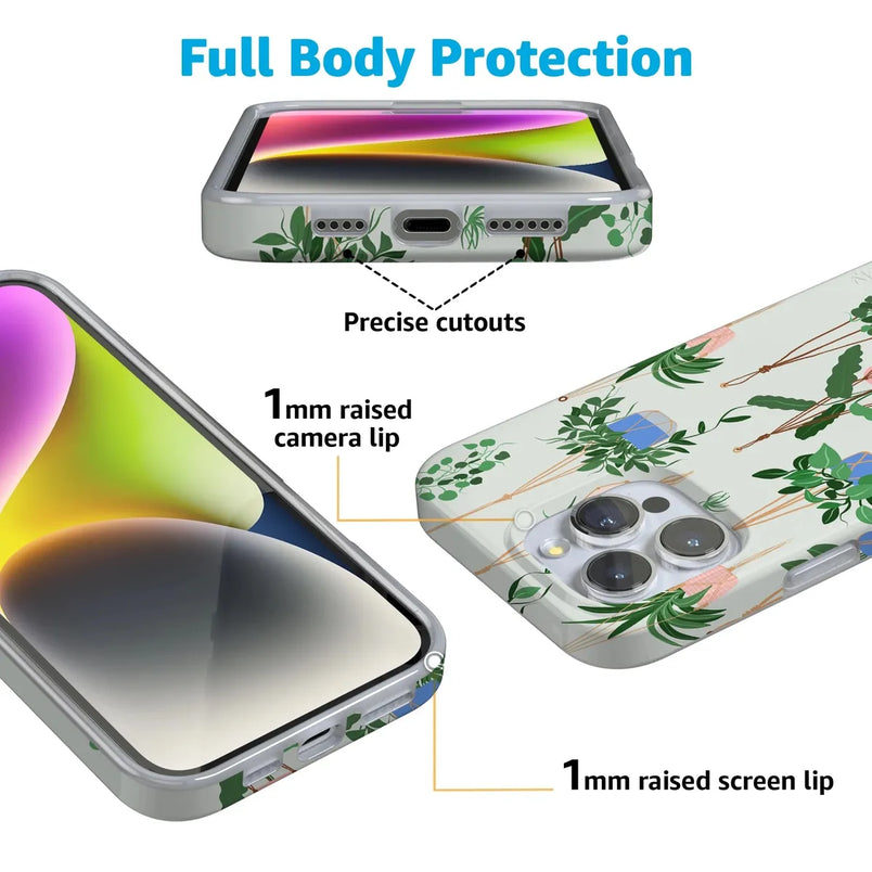 Hanging Around | Potted Plants Floral Case iPhone Case get.casely 