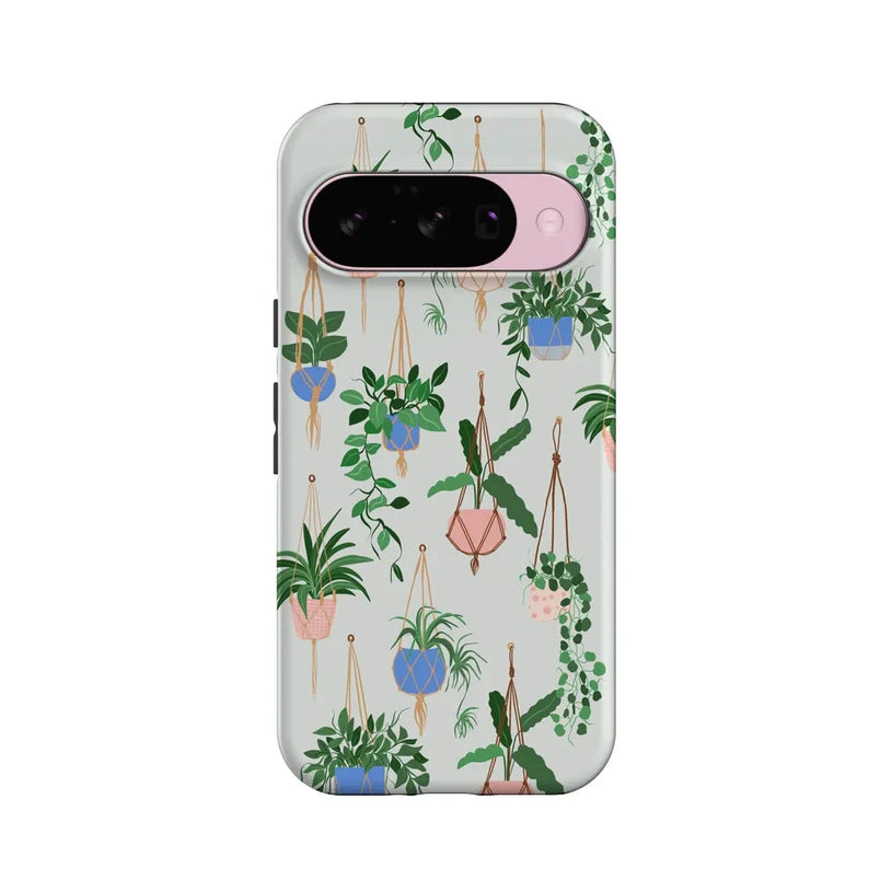 Hanging Around | Potted Plants Floral Google Pixel Case Google Pixel Case Casetry Essential + MagSafe® Google Pixel 10 