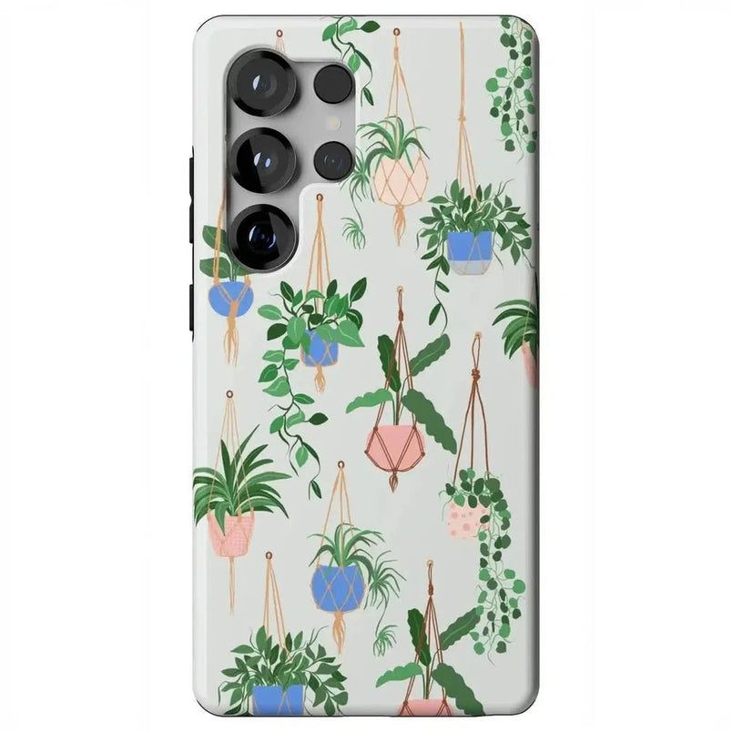 Hanging Around | Potted Plants Floral Samsung Case Samsung Case Casetry Essential + MagSafe® Galaxy S25 Ultra 