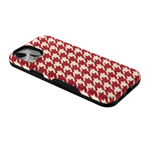 Scarlet Stitch | Red Houndstooth Case