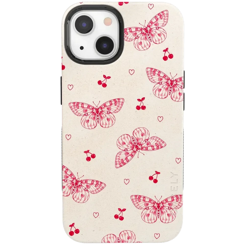 Heart Flutters | Butterfly Case iPhone Case get.casely Bold + MagSafe® iPhone 13 