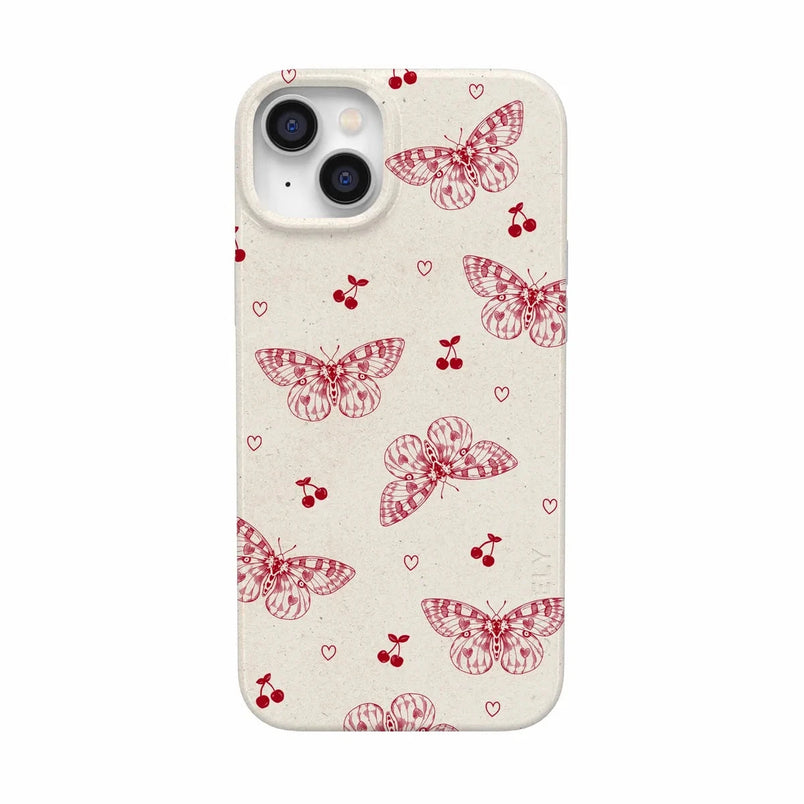 Heart Flutters | Butterfly Case iPhone Case get.casely Classic + MagSafe® iPhone 14 Plus 