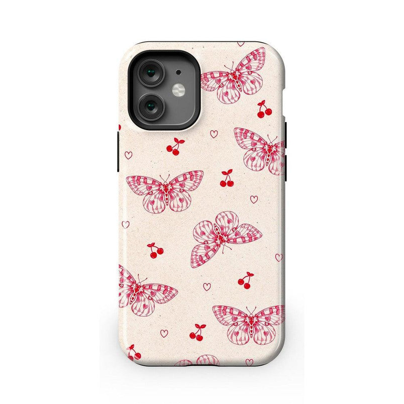 Heart Flutters | Butterfly Case iPhone Case get.casely Essential + MagSafe® iPhone 12 Mini